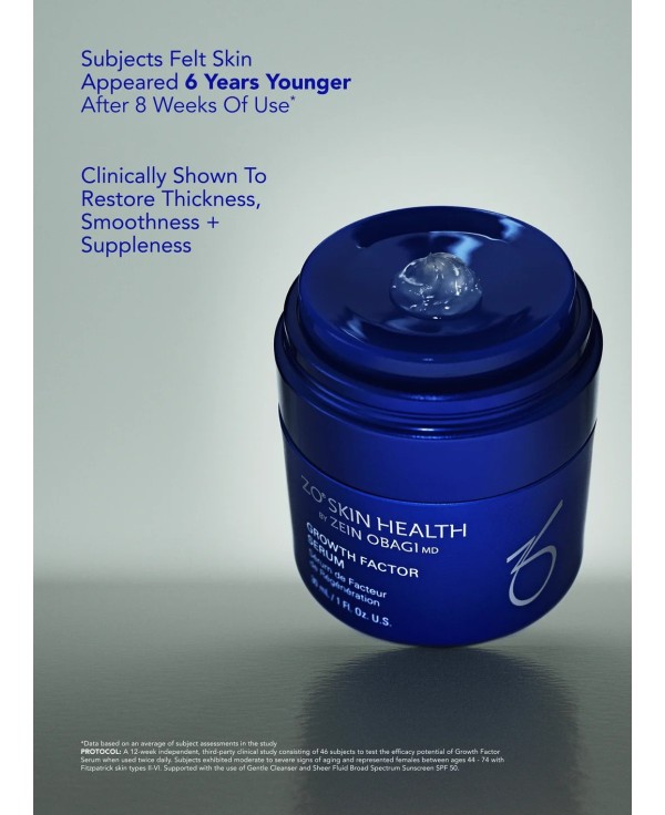 GROWTH FACTOR SERUM 30ml - Siero anti rughe Forte ZO® Skin Health €147,54 +VAT www.AntiAgeBoutique.com