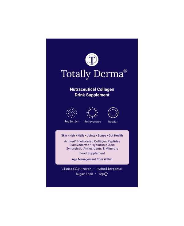 Totally Derma bevanda nutraceutica al collagene (n.7 bustine) Totally Derma® €30,00 +VAT www.AntiAgeBoutique.com