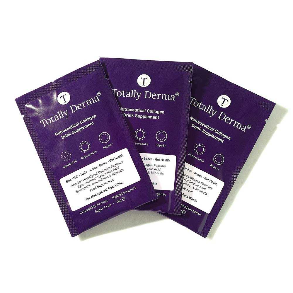 Totally Derma bevanda nutraceutica al collagene (n.7 bustine) Totally Derma® €30,00 +VAT www.AntiAgeBoutique.com