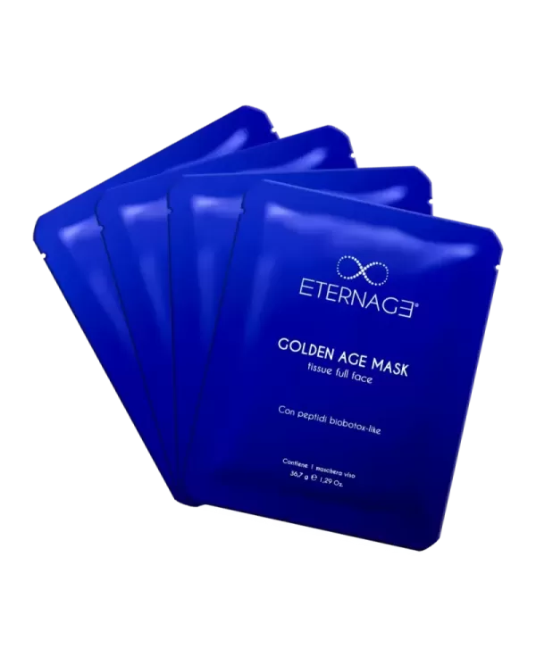 GOLDEN AGE MASK - maschera viso rimpolpante e levigante (Confezione da 4) - ETERNAGE®