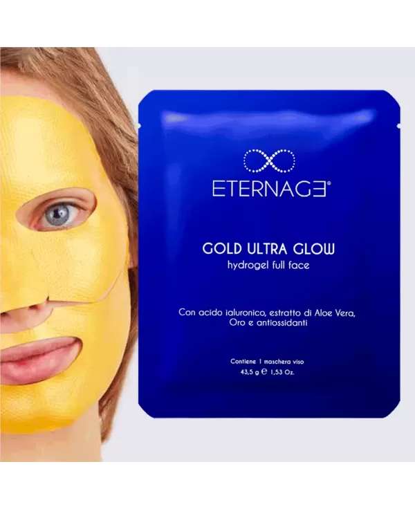 GOLD ULTRA GLOW - maschera viso anti-aging e liftante (Confezione da 4) - ETERNAGE®